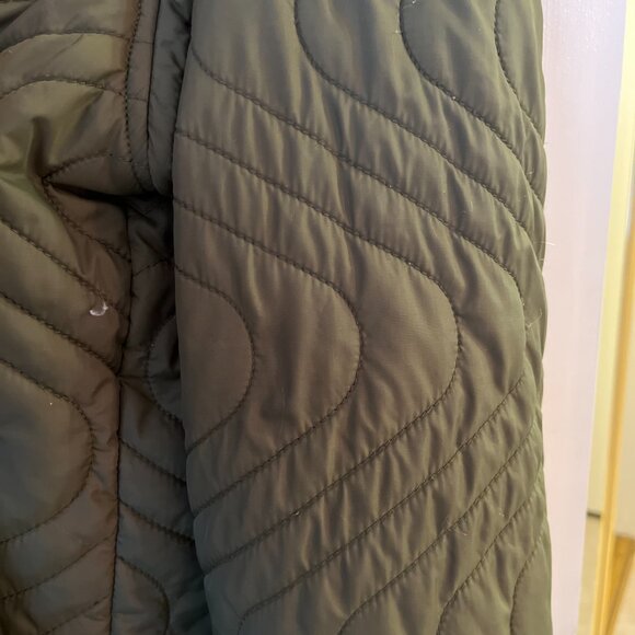 Butter Goods Reversible Puffer Jacket in Olive Green/ Purple - size S - Picture 7 of 7